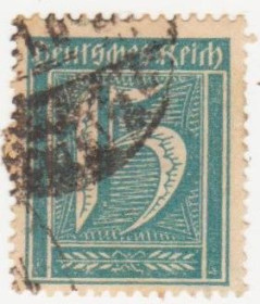 Веймарська республіка Веймарская республика ^/--/^ Германия   ( Рейх) 1921 г. №  158 гашеная ^_^^^ Німеччина (Рейх) 1921 р. No 158 гашена - фото фото фото
