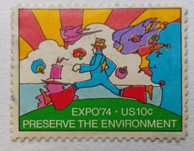 Північна Америка Северная Америка ^/--/^ США 1974 Выставка EXPO, гашеная ^_^^^ США 1974 Виставка EXPO, гашена - фото фото фото