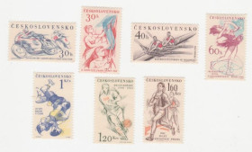 Чехословаччина Чехословакия ^/--/^ Чехословакия   1961 г № 1241-1247 ** серия ^_^^^ Чехословаччина 1961 р. No 1241-1247 ** серія - фото фото фото