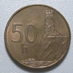 Словаччина Словакия ^/--/^ Словаччина 50 гелерів 2007 року 17263 ^_^^^ Словаччина 50 гелеров 2007 года 17263 - фото фото фото