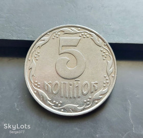 Обігові Обиходные ^/--/^ MN Україна 5 копійок 1992 р., 1.1 /--/ ААм ^_^^^ MN Украина 5 копеек 1992 г. - фото фото фото