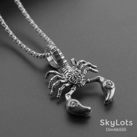Ланцюжки Цепочки ^/--/^ Кулон Скорпион с цепочкой Silver ^_^^^ Кулон Скорпіон з ланцюжком Silver - фото фото фото