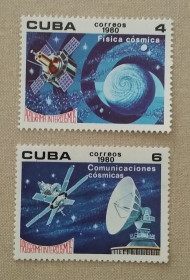 Освоєння космосу Освоение космоса ^/--/^ Куба 1980 г - Программа Интеркосмос, негаш ^_^^^ Куба 1980 - Програма Інтеркосмос, космічний зв'язок, негаш - фото фото фото