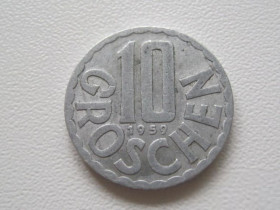 Австрія Австрия ^/--/^ Австрия 10 грошей 1959 года 30801 ^_^^^ Австрія 10 грошей 1959 30801 - фото фото фото
