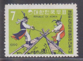 Республіка Корея Республика Корея ^/--/^ Корея 1969 CHA-JUN 10-й НАЦИОНАЛЬНЫЙ ФЕСТИВАЛЬ НАРОДНЫЕ ТРАДИЦИИ ПРАЗДНИКИ ИГРЫ Mi.677** SW /--/ 671 MNH ^_^^^ Корея 1969 CHA-JUN 10-й НАЦІОНАЛЬНИЙ ФЕСТИВАЛЬ НАРОДНІ ТРАДИЦІЇ ПРАЗДНИКИ ІГРИ Mi.677** SW /--/ 671 MNH - фото фото фото