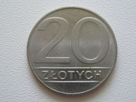 - року - года ^/--/^ Польша 20 злотых 1989 года #10433 ^_^^^ Польща 20 злотих 1989 #10433 - фото фото фото