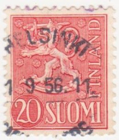 Скандинавія Скандинавия ^/--/^ Финляндия 1956 г. № 466 гашеная ^_^^^ Фінляндія 1956 р. No 466 гашена - фото фото фото