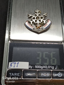 Спортивні Спортивные ^/--/^ Значок 1 зірка лижна школа Франція - Париж спорт хобі Альпи - 511 ^_^^^ Значок 1 звезда лыжная школа Франция - Париж спорт хобби Альпы - 511 - фото фото фото