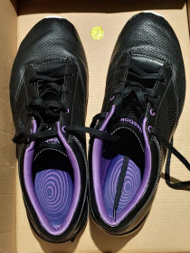 Інше Другое ^/--/^ Женские кожаные кроссовки Reebok Easytone Pride  (Black White Major Purple) 39 размер ^_^^^ Жіночі шкіряні кросівки Reebok Easytone Pride (Black White Major Purple) - фото фото фото