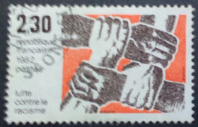 Франція Франция ^/--/^ Франция 1982 Антирасизм, гашеная ^_^^^ 1982 — Антирасизм, гашена - фото фото фото