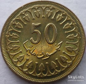 Туніс Тунис ^/--/^ Тунис 50 миллимов 1983 состояние зл/т /--/ 0,06 ^_^^^ Туніс 50 міліметрів 1983 стан зл/т /--/ 0,06 - фото фото фото