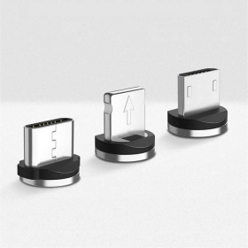 Кабелі Кабели ^/--/^ Магнитный коннектор для круглого кабеля microUSB, Type C, Lightning         (iPhone) ^_^^^ Магнітний конектор для круглого кабелю microUSB, Type C, Lightning (iPhone) - фото фото фото