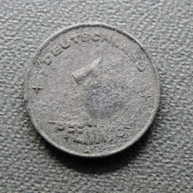 НДР, ФРН ГДР, ФРГ ^/--/^ Германия Німеччина 1 пфенинг 1948 ^_^^^ Германия 1 пфенинг 1948 - фото фото фото