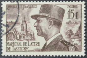 Інше Другое ^/--/^ Франция маршал Жан де Латр де Тассиньи 1952 ^_^^^ Франція маршал Жан де Латр де Тассіньї 1952 - фото фото фото