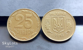 Обігові Обиходные ^/--/^ MN Україна 25 копійок 2013 р., до 50 шт. ^_^^^ MN Украина 25 копеек 2013 г., до 70 шт. - фото фото фото