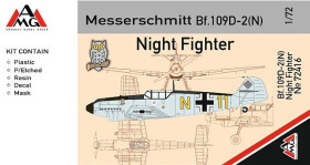: : ^/--/^ AMG 72416 Messerschmitt Bf.109 /--/ D-    (N) Night Fighter 1/72 ^_^^^ AMG 72416 Messerschmitt Bf.109 /--/ D- (N) Night Fighter 1/72 - фото фото фото