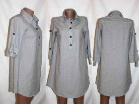 Сукні Платья ^/--/^ Летнее модное платье рубашка полоска 100% тонкий хлопок wear It ^_^^^ Літня модна сукня смужка 100% тонкий бавовна wear It - фото фото фото