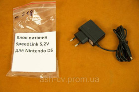Блоки живлення, зарядні пристрої Блоки питания, зарядные устройства ^/--/^ Блок живлення, для, Nintendo, DS, 5.2 /--/ V ^_^^^ Блок питания, для, Nintendo, DS, 5. 2 /--/ V - фото фото фото