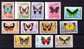 Фауна Фауна ^/--/^ NM Фауна  Папуа Новая Гвинея  1966 г MNH -  бабочки - ^_^^^ NM Фауна Папуа Нова Гвінея 1966 р MNH - метелика - фото фото фото