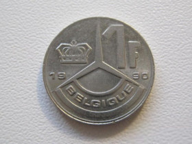 Бельгія Бельгия ^/--/^ Бельгия 1 франк 1990 года BELGIQUE 33058 ^_^^^ Бельгія 1 франк 1990 року BELGIQUE 33058 - фото фото фото