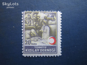Туреччина Турция ^/--/^ Марка Туреччина 1940 благодійна полумісяць медицина танк MNH ^_^^^ Марка Турция 1940 благотворительная полумесяц медицина танк MNH - фото фото фото