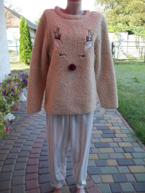 Піжами Пижамы ^/--/^ Prom                ( 48 р ) Флисовая  пижама  женская домашний теплый костюм Б /У ^_^^^ Prom ( 48 р) Флісова піжама жіноча домашній теплий костюм Б / У - фото фото фото