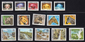 Фауна Фауна ^/--/^ Фауна . Зимбабве  1980 г  MNH - камни , водопады , природа ^_^^^ Зімбабве 1980 р MNH - камені, водоспади, природа - фото фото фото