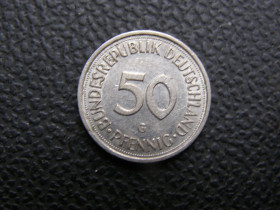 НДР, ФРН ГДР, ФРГ ^/--/^ 50 пфенингов ФРГ 1990 G ^_^^^ 50 пфенінгів ФРН 1990 G - фото фото фото