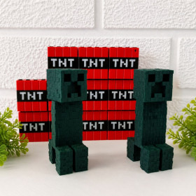 Ігри, настільні ігри Игры, настольные игры ^/--/^ Кріпер з Minecraft рухома голова, декоративна фігурка 7.5 /--/ см ^_^^^ Крипер из Minecraft подвижная голова, декоративная фигурка 7.5 /--/ см - фото фото фото