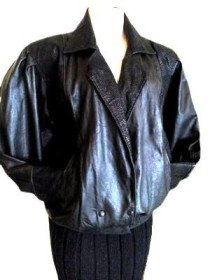 Куртки Куртки ^/--/^ М-2 /--/ XL Идеальная черная кожаная женская куртка для пышного бюста ^_^^^ М-2 /--/ XL Ідеальна чорна шкіряна жіноча куртка для пишного бюста - фото фото фото