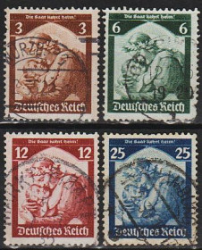 Третій Рейх (-) Третий Рейх (-) ^/--/^ 1935 - Рейх - Повернення Саара Mi.565-68  _14.0 € ^_^^^ 1935 - Рейх - Возвращение Саара Mi.565-68 _14.0 € - фото фото фото