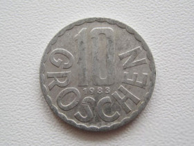 Австрія Австрия ^/--/^ Австрия 10 грошей 1983 года 19946 ^_^^^ Австрія 10 грошей 1983 19946 - фото фото фото