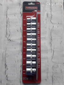 Набори Наборы ^/--/^ Набір головок шестигранних 1/2&amp;quot; 10 од. CR-V SATINE Haisser 70189 ^_^^^ Набор торцевых головок 1/2 haisser 10 /--/ единиц 70189 - фото фото фото