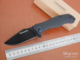 Ножі, мультітули Ножи, мультитулы ^/--/^ Harnds CK /--/ 9503 /--/ BK-BT Maverick, D /--/ 2 Black titanium, G /--/ 10 Black, Tactical, EDC, Ceramic Ball Bearing, Flipper, Outdoor, Liner Lock - фото фото фото