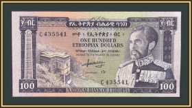 Ефіопія Эфиопия ^/--/^ Эфиопия 100 быр 1966 P-29  (30 /--/ а) аUNC ^_^^^ Ефіопія 100 бір 1966 P-29 (30 /--/ а) аUNC - фото фото фото
