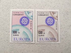 Туреччина Турция ^/--/^ Серія поштових марок Туреччина &amp;quot; Європа СЕРТ &amp;quot; 1967 рік ** ^_^^^ Серия почтовых марок Турция &amp;quot; Европа Серт &amp;quot; 1967 год ** - фото фото фото