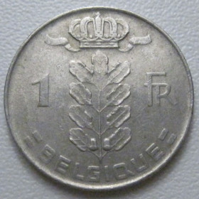 Бельгія Бельгия ^/--/^ Бельгія 1 франк 1975 року Belgique 42672 ^_^^^ Бельгия 1 франк 1975 года Belgique 42672 - фото фото фото