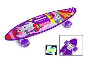 Дитячі ролики та скейти Детские ролики и скейты ^/--/^ Penny Board С Ручкой &amp;quot;Picasso&amp;quot; Светящиеся колеса (1573464681) ^_^^^ Penny Board З Ручкою &amp;quot;Picasso &amp;quot; Світяться колеса (15734681) - фото фото фото