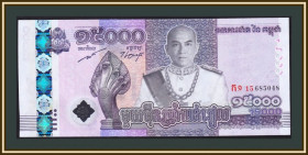 Камбоджа Камбоджа ^/--/^ Камбоджа 15000 риелей 2019 P-71  (71 /--/ a) UNC ^_^^^ Камбоджа 15000 рієлей 2019 P-71 (71 /--/ a) UNC - фото фото фото