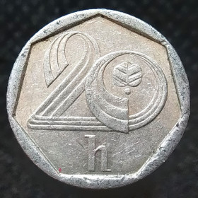 Угорщина Венгрия ^/--/^ Чехія 20 гелерів, 1993 HM ^_^^^ Чехия 20 гелеров, 1993 HM - фото фото фото