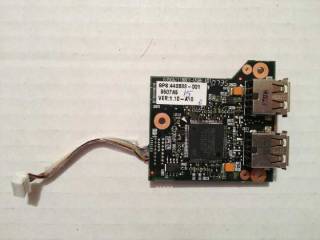 Материнські плати Материнские платы ^/--/^ плата УЗБ   HP Compaq 6715 ^_^^^ Плата УЗБ HP Compaq 6715 - фото фото фото
