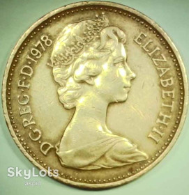 Єлизавета II (після ) Елизавета II (после ) ^/--/^ Великобритания 1 новый пенни, 1978 №82 ^_^^^ Велика Британія 1 новий пенні, 1981 No 82 - фото фото фото
