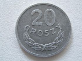 - року - года ^/--/^ Польша 20 грошей 1976 года #14499 ^_^^^ Польща 20 грошей 1976 року #14499 - фото фото фото