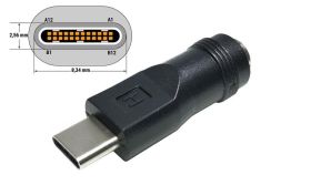 Інше Другое ^/--/^ Переходник для блока питания Type-C USB з 5.5 /--/ x /--/ 2.1(2.5)mm (Female) (A class) 1 день гар. ^_^^^ Перехідник для блоку живлення Type-C USB з 5.5 /--/ x /--/ 2.1(2.5)mm (Female) (A class) 1 день гар. - фото фото фото