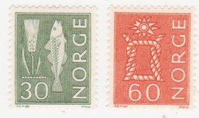 Скандинавія Скандинавия ^/--/^ Норвегия 1964 г.№ 540 F‑541 F ** серия ^_^^^ Норвегія 1964 р. No 540 F‐541 F ** серія - фото фото фото