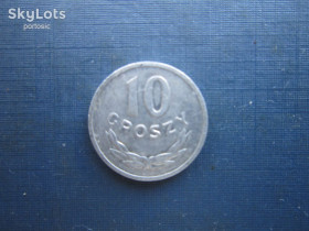 - року - года ^/--/^ Монета 10 грошей Польща 1980 ^_^^^ Монета 10 денег Польша 1980 - фото фото фото