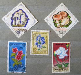 Флора Флора ^/--/^ ФЛОРА  5 марок 1960 - 1980-х г.  МОНГОЛИЯ  гаш.  ^_^^^ ФЛОРА 5 марок 1960 - 1980-х р. Монголія гаш. - фото фото фото
