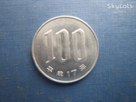 Японія Япония ^/--/^ Монета 100 йен Япония 2005  (17) Акихито ^_^^^ Монета 100 ієн Японія 2005 (17) Акіхіто - фото фото фото