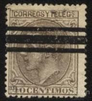 Іспанія Испания ^/--/^ Испания 1879 /--/ г. № 180 гашеная ^_^^^ Іспанія 1879 р. No 180 гашена - фото фото фото