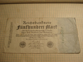 Німеччина Германия ^/--/^ 500 /--/ марк 1923 Німеччина ^_^^^ 500 /--/ марк 1923 Германия - фото фото фото
